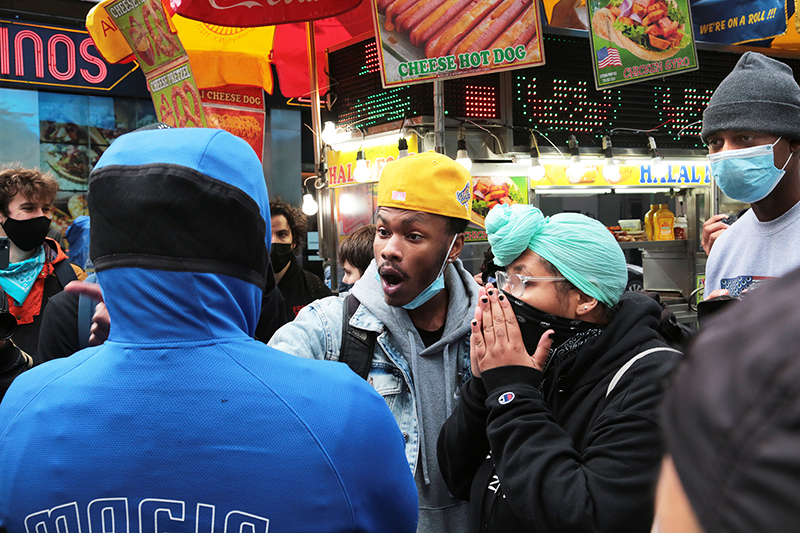 Trump Rally and Protest : Times Square : New York :  Events : Photo Projects :  Richard Moore Photography : Photographer : 